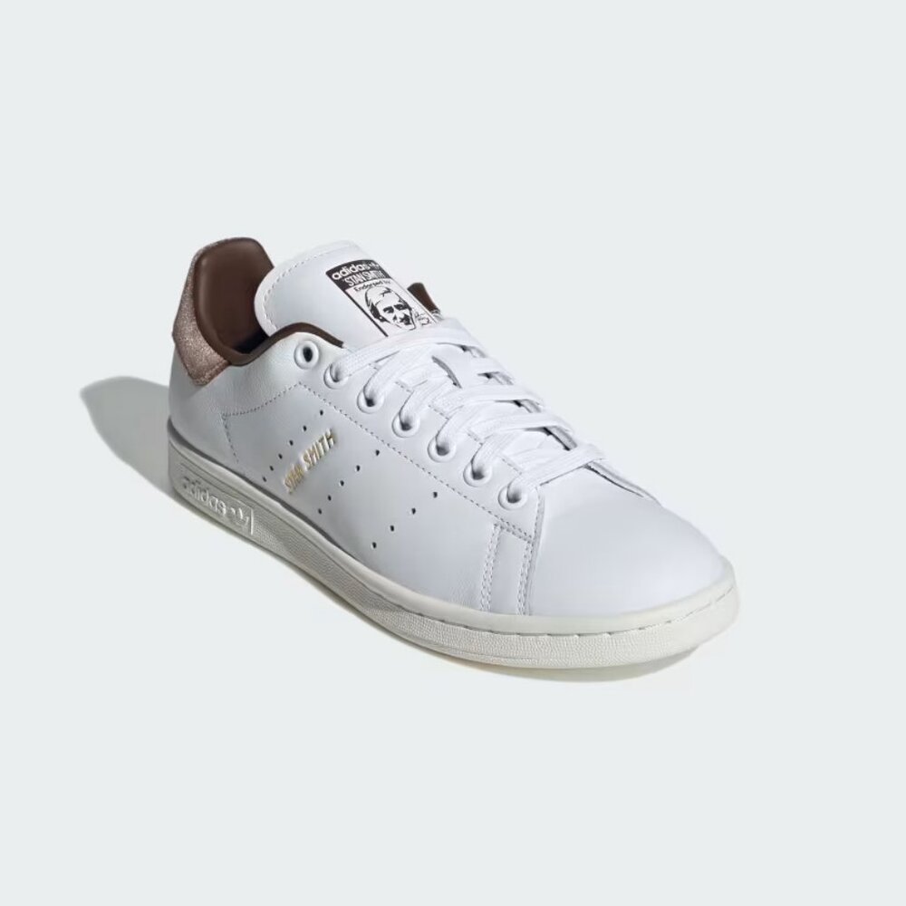 Adidas Stan Smith Shoes Sneakers IF7003 White / Velvet Brown Women's - Picture 2 of 9